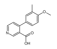 4-(4-methoxy-3-methylphenyl)pyridine-3-carboxylic acid结构式