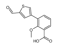 3-(5-formylthiophen-3-yl)-2-methoxybenzoic acid Structure