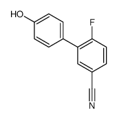 6-FLUORO-4'-HYDROXY-[1,1'-BIPHENYL]-3-CARBONITRILE structure