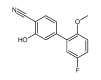 4-(5-fluoro-2-methoxyphenyl)-2-hydroxybenzonitrile结构式