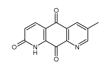 6-methyl-2-oxo-1,8-diaza-9,10-anthraquinone结构式