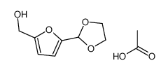 acetic acid,[5-(1,3-dioxolan-2-yl)furan-2-yl]methanol结构式