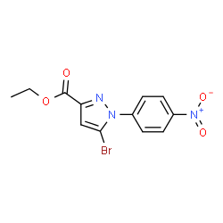 ETHYL5-BROMO-1-(4-NITROPHENYL)-1H-PYRAZOLE-3-CARBOXYLATE structure