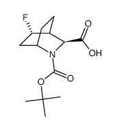 Rel-(1S,3S,4S,5R)-2-(tert-butoxycarbonyl)-5-fluoro-2-azabicyclo[2.2.2]octane-3-carboxylic acid Structure