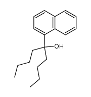 5-(1-naphthyl)nonan-5-ol结构式