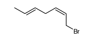 1-Bromo-(2Z,5E)-2,5-heptadiene结构式