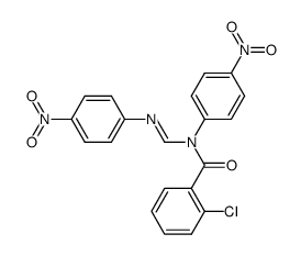 N1-(o-chlorobenzoyl)-N1,N2-di-(p-nitrophenyl)formamidine结构式