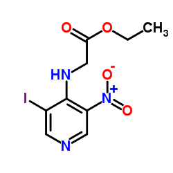 Ethyl N-(3-iodo-5-nitro-4-pyridinyl)glycinate结构式