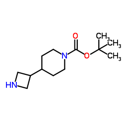 tert-butyl 4-(azetidin-3-yl)piperidine-1-carboxylate结构式
