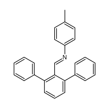 N-[(2,6-diphenyl)benzylidene]-p-toluidine结构式