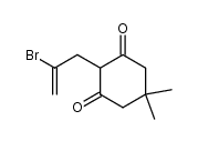 2-(2-bromoallyl)-5,5-dimethylcyclohexane-1,3-dione结构式