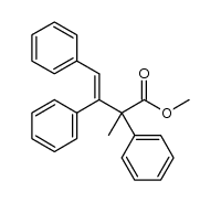 methyl (E)-2-methyl-2,3,4-triphenyl-3-butenoate结构式