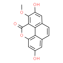 2,7-Dihydroxy-6-methoxy-5H-phenanthro[4,5-bcd]pyran-5-one结构式