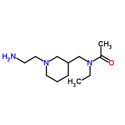 N-{[1-(2-Aminoethyl)-3-piperidinyl]methyl}-N-ethylacetamide Structure