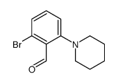 2-Bromo-6-(piperidin-1-yl)benzaldehyde结构式