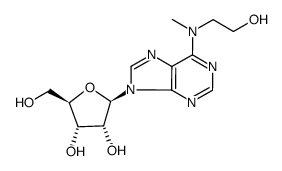 N6-methyl-N6-2-(hydroxyethyl)adenosine结构式