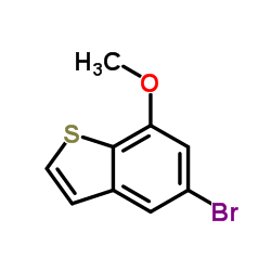5-Bromo-7-methoxy-1-benzothiophene结构式