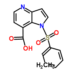 1-[(2E,4Z)-2,4,6-Heptatrien-3-ylsulfonyl]-1H-pyrrolo[3,2-b]pyridine-7-carboxylic acid Structure