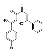 (Z,Z)-1-(4-Bromophenyl)-3,4-dihydroxy-6-phenyl-2,4-hexadiene-1,6-dione Structure