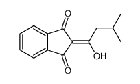 2-(1-hydroxy-3-methylbutylidene)-1H-indene-1,3(2H)-dione结构式