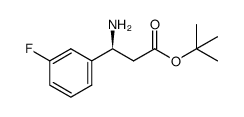 tert-butyl (S)-3-amino-3-(3'-fluorophenyl)propanoate Structure