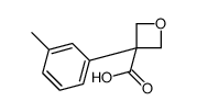 3-(3-methylphenyl)oxetane-3-carboxylic acid结构式