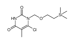 6-chloro-1-((2-trimethylsilylethoxy)methyl)thymine结构式