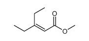 3-Ethyl-2-pentenoic acid methyl ester结构式