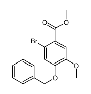 methyl 2-bromo-5-methoxy-4-phenylmethoxybenzoate结构式