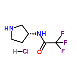 (3R)-(+)-3-(Trifluoroacetamido)pyrrolidine Hydrochloride Structure