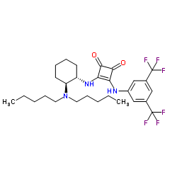 3-[[3,5-bis(trifluoromethyl)phenyl]amino]-4-[[(1S,2S)-2-(dipentylamino)cyclohexyl]amino]-3-Cyclobutene-1,2-dione picture