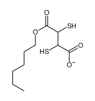 (R*,S*)-Monohexyl 2,3-dimercaptobutanedioate结构式