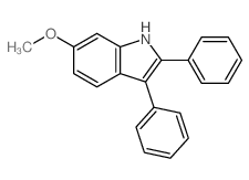 1H-Indole,6-methoxy-2,3-diphenyl- Structure
