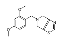 5-(2,4-Dimethoxybenzyl)-5,6-dihydro-4H-pyrrolo[3,4-d][1,3]thiazol e结构式