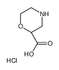 (S)-吗啉-2-羧酸盐酸盐结构式