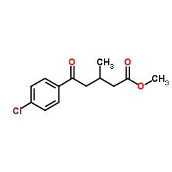 Methyl 5-(4-chlorophenyl)-3-methyl-5-oxopentanoate structure