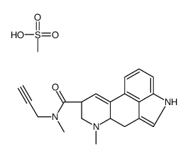(8β)-N,6-Dimethyl-N-(2-propyn-1-yl)-9,10-didehydroergoline-8-carb oxamide methanesulfonate (1:1) Structure