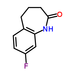 8-Fluoro-1,3,4,5-tetrahydro-2H-1-benzazepin-2-one Structure