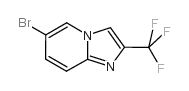 Imidazo[1,2-a]pyridine, 6-bromo-2-(trifluoromethyl)- Structure