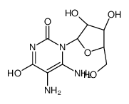 5,6-diamino-1-[(2R,3R,4S,5R)-3,4-dihydroxy-5-(hydroxymethyl)oxolan-2-yl]pyrimidine-2,4-dione结构式