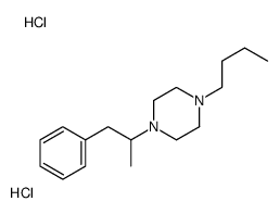 1-butyl-4-(1-phenylpropan-2-yl)piperazine,dihydrochloride结构式