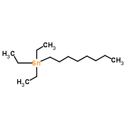 Triethyl(octyl)stannane structure