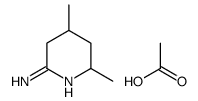 2-Imino-4,6-dimethylpiperidine, Acetate Structure