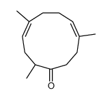 2,5,9-trimethylcycloundeca-4,8-dien-1-one Structure