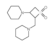 Piperidine,1,1'-(methylene-2,3-thietanediyl)di-, S,S-dioxide (8CI) Structure