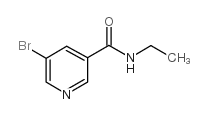 5-溴-N-乙基烟酰胺结构式