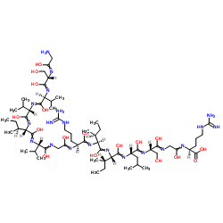 HCV NS4A Protein (21-34) (JT strain) trifluoroacetate salt Structure