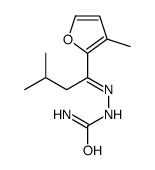 [[3-methyl-1-(3-methylfuran-2-yl)butylidene]amino]urea结构式