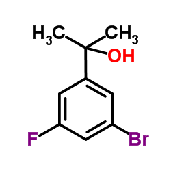 2-(3-Bromo-5-fluorophenyl)-2-propanol结构式