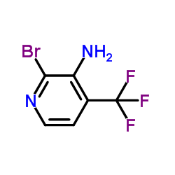 3-Amino-2-Bromo-4-(trifluoromethyl)pyridine结构式